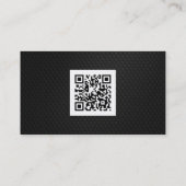 QRコードの金属優雅 名刺 (裏面)