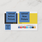 QRコードの関係団体のコーチの名刺 名刺 (裏面)