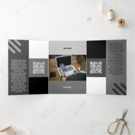 Qrコードの黒い色調の種類 三つ折りカード