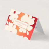 QRコードはっきりしたフローラ折り畳み名刺 名刺 (正面)