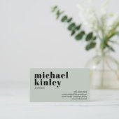 QRコードはっきりしたミニマモダンリストプロフェッショナル 名刺 (スタンド正面)