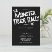 QRコードはっきりしたユニークタイポグラフィ結婚 招待状 (スタンド正面)