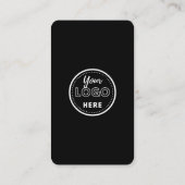 QRコードは米国と接続トレンディーSNSブラック エンクロージャーカード (裏面)