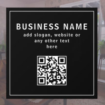 QRコードまたはロゴのアップロード |黒モダン色