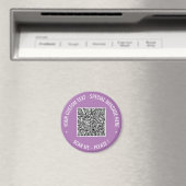 QRコードをアップロードしてカスタムテキストマグネットを作成しよう マグネット (インサイチュ (食洗機))