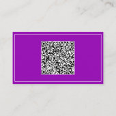 QRコードをアップロードしてテキストを追加 ビジネスカードの例 名刺 (裏面)