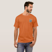QRコードをアップロードできるビジネスTシャツ 例 Tシャツ (正面フル)