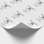 QRコードをスキャンしてウェブサイトやメールを追加でつながろう ラッピングペーパー (角)