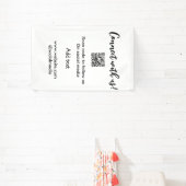 QRコードをスキャンしてウェブサイトやメールを追加でつながろう 横断幕 (インサイチュ)