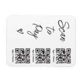 QRコードをスキャンしてビジネス向けデジタル決済を支払う マグネット (横)