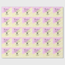 QRコードをスキャンしてフォローしてください ありがとうございます クーポンコード：ピンク ラッピングペーパー