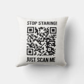 QRコードをスキャンしてブーストやる気を起こさせるする クッション (裏面)