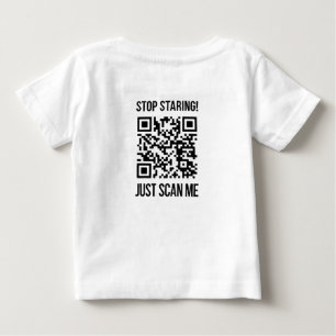 QRコードをスキャンしてブーストやる気を起こさせるする ベビーTシャツ