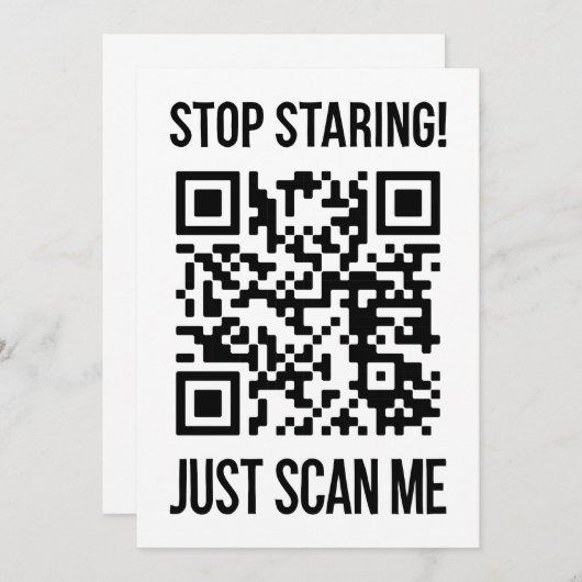 QRコードをスキャンしてブーストやる気を起こさせるする 招待状 (正面/裏面)