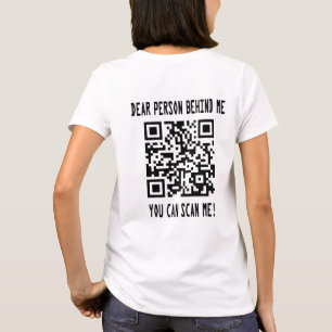 QRコードをスキャンしてブーストやる気を起こさせるする Tシャツ