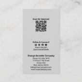 QRコードをスキャンし感謝していてお客様の購入ソーシャル 名刺 (裏面)