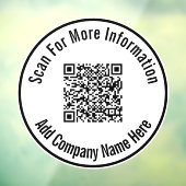 QRコードをスキャンし、会社名をここに追加しますテンプレート ウィンドウサイン (シート3)