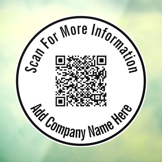 QRコードをスキャンし、会社名をここに追加しますテンプレート ウィンドウサイン (シート3)