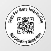 QRコードをスキャンするビジネス名を追加ここにテンプレート ウィンドウサイン (シート)