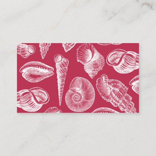 QRコードをスキャン ヴィバマゼンタ マリーナ シーシェル RSVP エンクロージャーカード (裏面)