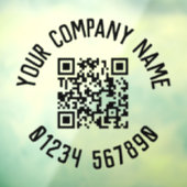 QRコードを使ったビジネスプロモーション ウィンドウサイン (シート3)