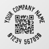 QRコードを使ったビジネスプロモーション ウィンドウサイン (シート)