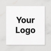 QRコードを使用したカスタマイズ可能な名刺 スクエア名刺 (裏面)