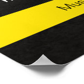 QRコードを使用したカスタマイズ可能な音楽リリースポスター ポスター (角)