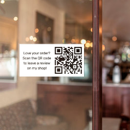 QRコードを使用したビジネスレビュー要求 シール