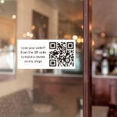QRコードを使用したビジネスレビュー要求 シール