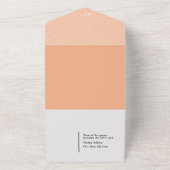 QRコードを使用したワンウェディングでの写真の招待 オールインワン招待状 (外側)