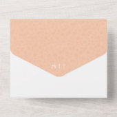 QRコードを使用したワンウェディングでの写真の招待 オールインワン招待状 (裏面)