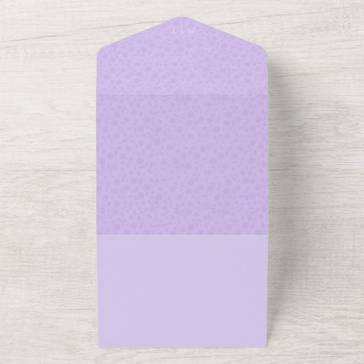 QRコードを使用したワンウェディングでの写真の招待 オールインワン招待状 (外側)