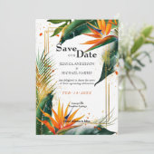 QRコードを使用した極楽至福の鳥 セーブザデート (スタンド正面)