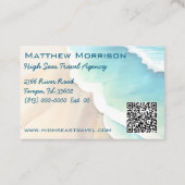 QRコードを使用した砂とサーフィン 名刺 (裏面)