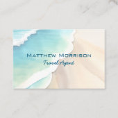 QRコードを使用した砂とサーフィン 名刺 (正面)