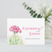 QRコードを使結婚用したアルパインプリムローズアートの情報 エンクロージャーカード (スタンド正面)