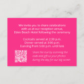 QRコードを使結婚用したアルパインプリムローズアートの情報 エンクロージャーカード (裏面)