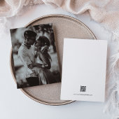 QRコードを含むフォトのみ結婚式招待状 招待状