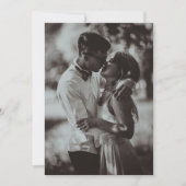 QRコードを含むフォトのみ結婚式招待状 招待状 (正面)