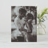 QRコードを含むフォトのみ結婚式招待状 招待状 (スタンド正面)