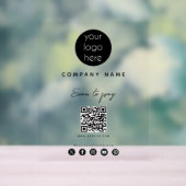 QRコードを支払うビジネスロゴのスキャンSNS アクリルサイン (ニュートラル)