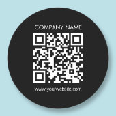 QRコードを瞬時に作成するモダンデザイン ラウンドシール