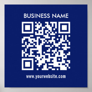 QRコードを瞬時に作成  モダンシンプルデザイン ポスター