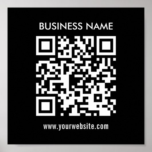 QRコードを瞬時に作成 |モダンシンプルデザイン ポスター (正面)