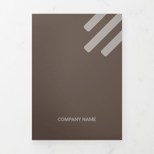 Qrコードを除いた茶色の色調の種類 三つ折りカード (カバー)