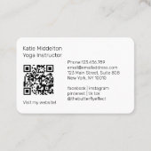 QRコードアイヨガ霊気ウェルネス 名刺 (裏面)