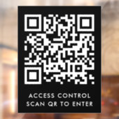 QRコードアクセス制御 | ブラックドアロックエントリー ウィンドウサイン (シート2)