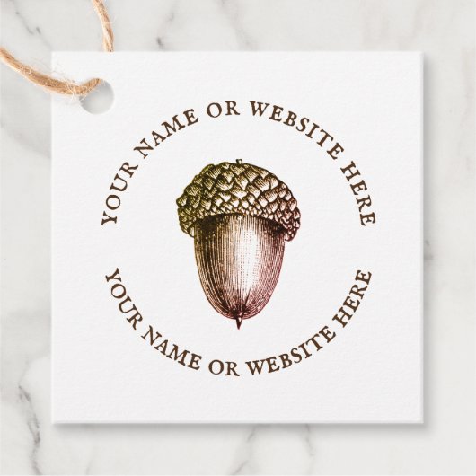 QRコードアコーンロゴソーシャルメディアつる フェイバータグ (正面)