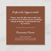 QRコードアースモダントーンプロフェッショナル事業 紹介カード (正面)